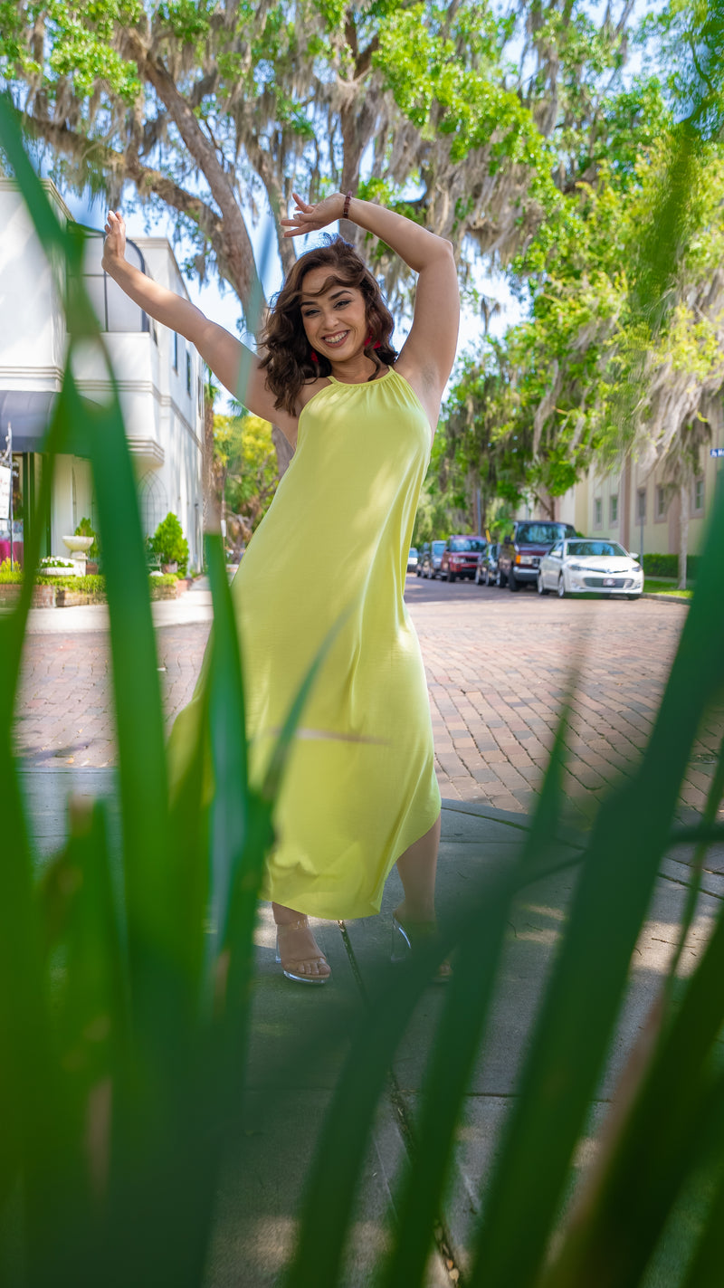 Lime Green Maxi