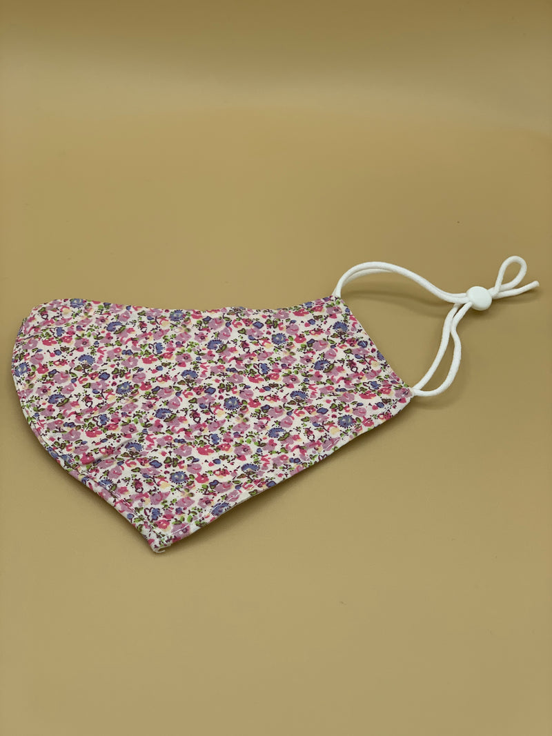 Pink Flowery Mask