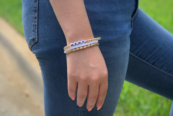 Mama Beaded Bracelet Trio