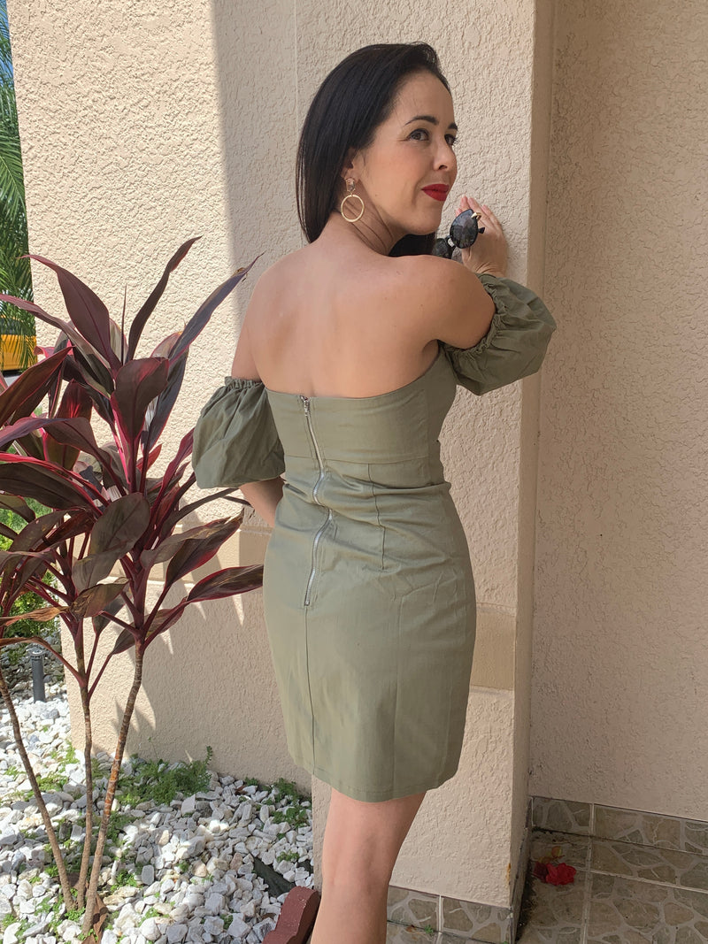 Life is Better in Olive - Dress