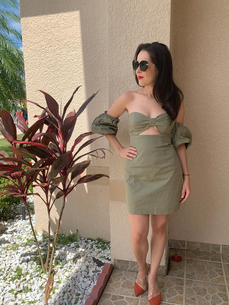 Life is Better in Olive - Dress