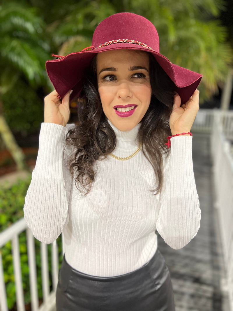 Snowflake Turtle Neck Bodysuit