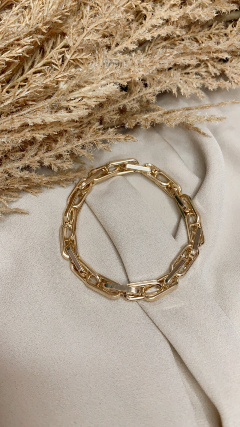 IN LOVE GOLD & PINK BEADED 3PC BRACELET