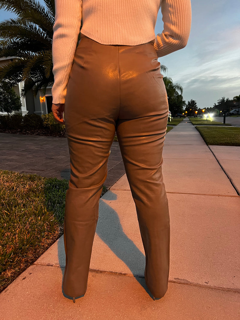 Gingerbread Leather Pants