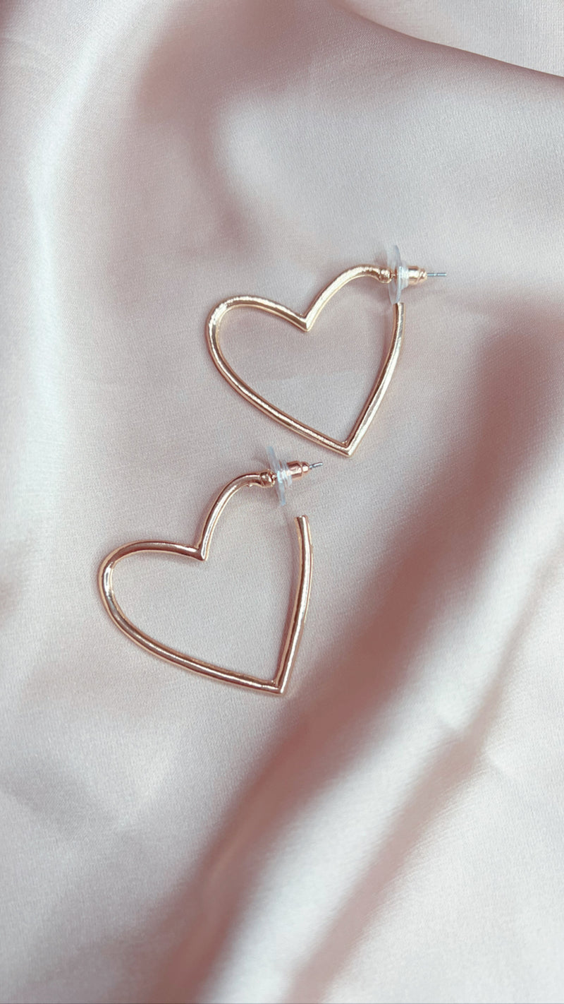 Open Heart Earring