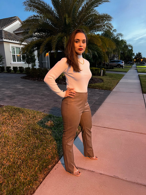 Gingerbread Leather Pants